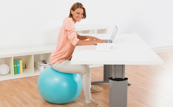 exercise ball chair